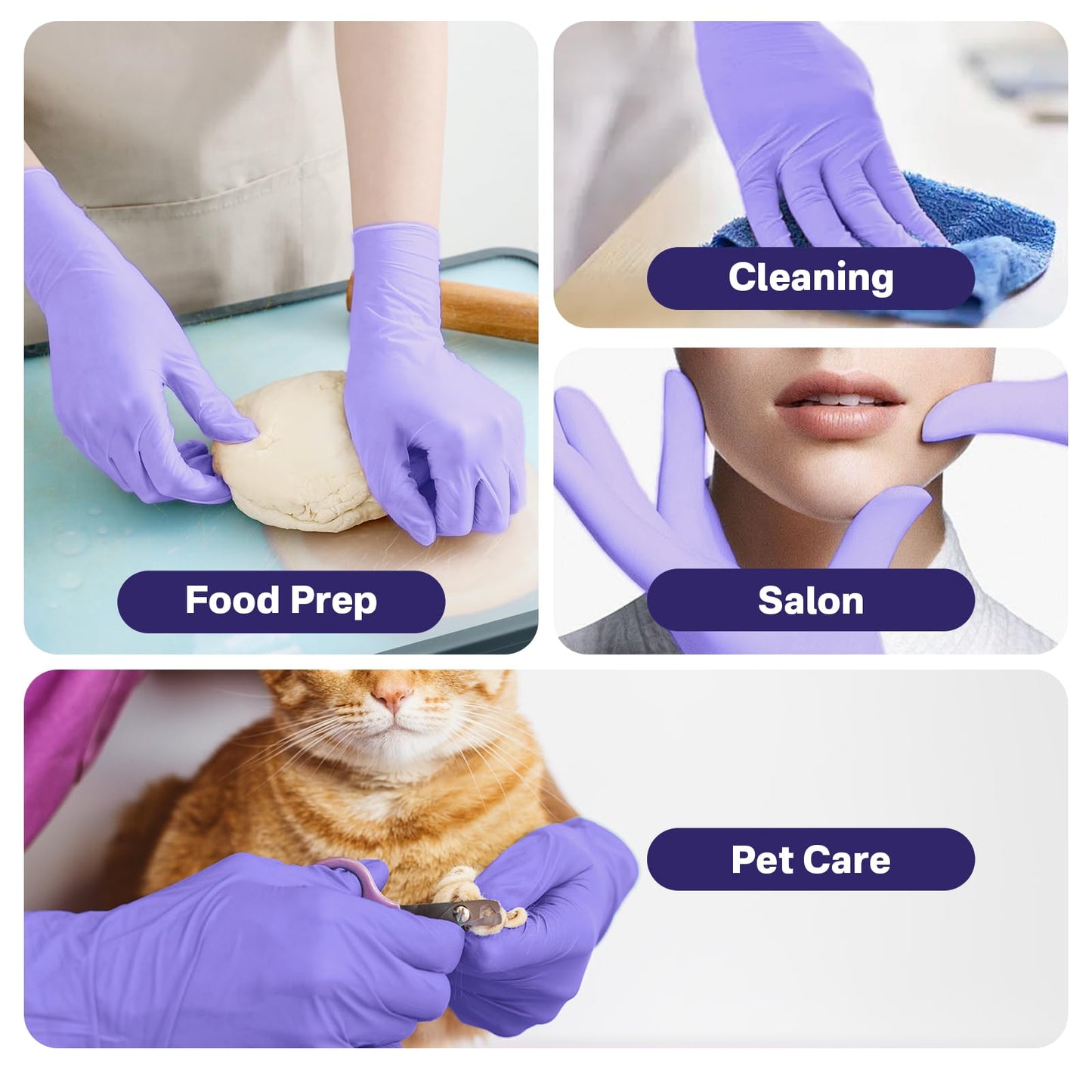 UYKKE 4 Mil Purple Nitrile Gloves — 2000 Count
