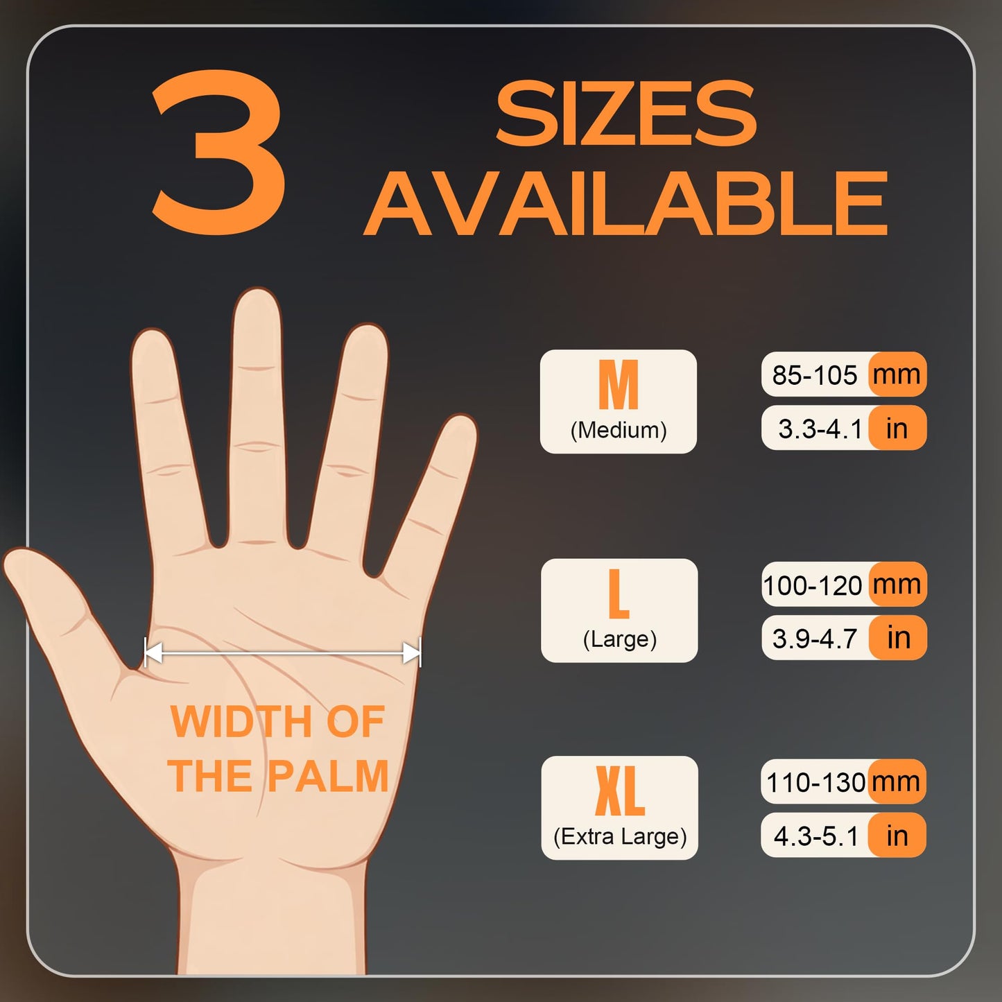 UYKKE SuSwel Series 8 Mil Orange Nitrile Gloves — 1000 Count
