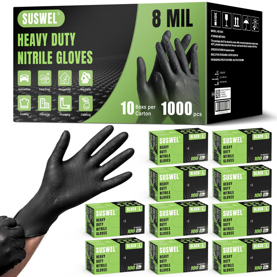 8 Mil Nitrile Gloves